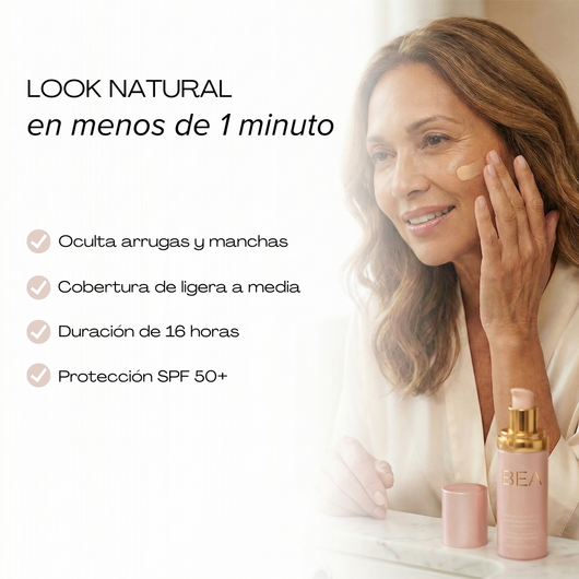 BASE BIOMIMÉTICA 4 EN 1 CON PROTECCIÓN SPF50 Y ANTI EDAD